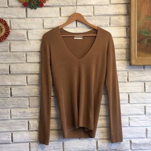 Babaton Ribbed Brown Sweater